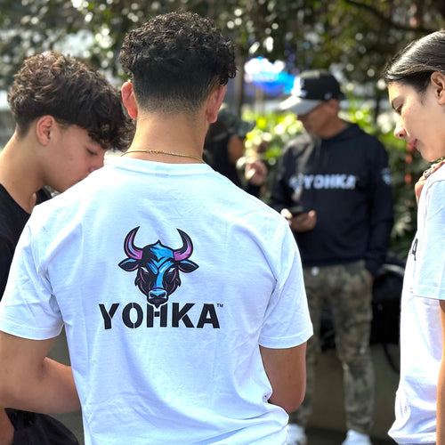 Unisex White YOHKA t-shirt  - BLACK FRIDAY SALE 30% off